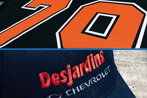 Promotional cap made by embroidery