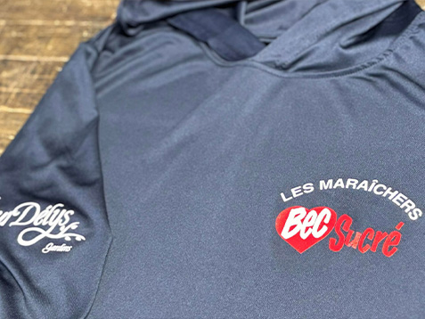 Sérigraphie sur vêtements Bec sucré